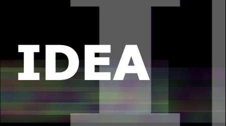 Bright idea. There was an idea.の写真素材