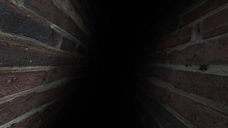 The gloomy corridor. Dark and gloomy, full of mysteries, the corridor 41の写真素材