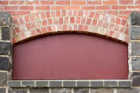 An old, late 1800's window/door opening. Space for copy. 