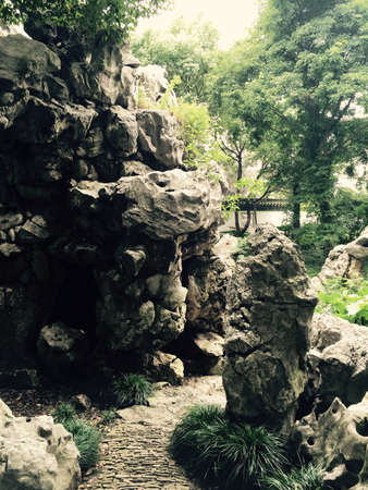 suzhou gardenの写真素材