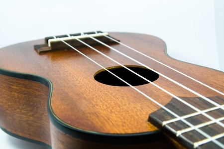 Ukulele Guitars in white background