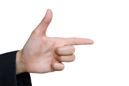 hand gun symbol 