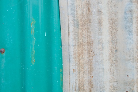 Zinc background blue and whiteの写真素材