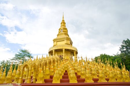Top five hundred pagodas at beautiful in the Wat pasawangboon Saraburi, Thailand の写真素材