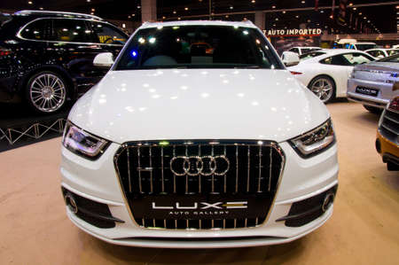 BANGKOK - May 20  Audi Q7 3 0 TDI quattro SUV shown at the Super Car   Import Car Show at Impact Muang Thong Thani on May 20, 2012 in Bangkok, Thailand  のeditorial素材