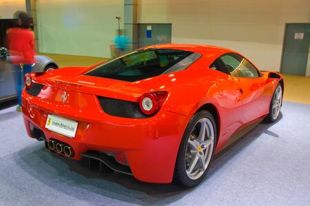 BANGKOK - May 20 Ferrari 458 sports car on display at the Super Car   Import Car Show at Impact...