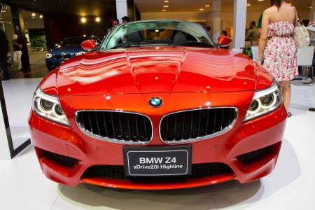 NONTHABURI - December 9  BMW Z4 at The 30th Thailand International Motor Expo on December 9, 2013 in Nonthaburi, Thailand のeditorial素材