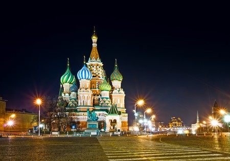 Red Square. Saint Basil's Cathedral. Moscow. Russia.の写真素材