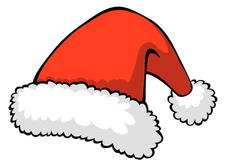illustration of red Santaのイラスト素材
