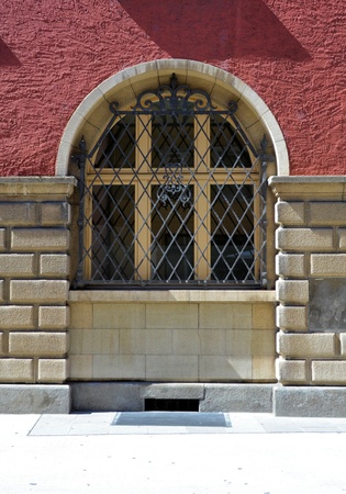 Barred windowの写真素材