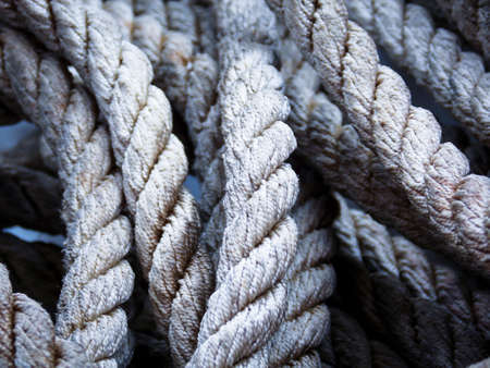 Marine Sea Ropes Background Patternの写真素材