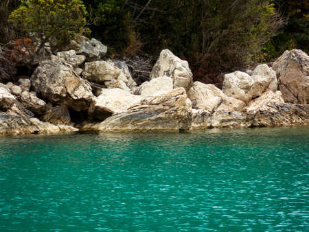 Beautiful Dalmatia Hill Seascape Coastの写真素材