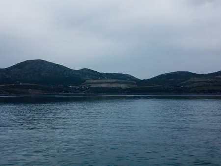 Beautiful Dalmatia Hill Seascape Coastの写真素材