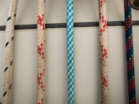 Colorful Marine Rope Pattern Backgroundの写真素材
