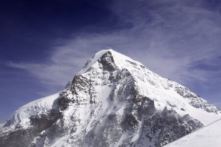 Eiger Mountain in Bern Alps (Switzerland)
