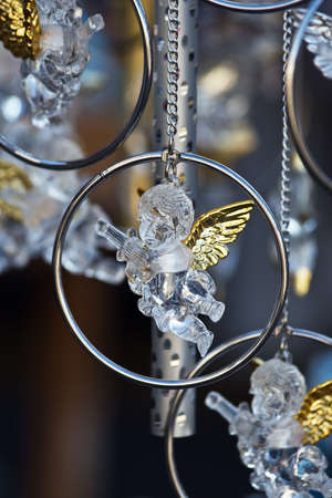 Glass angel (Christmas tree decoration)の写真素材