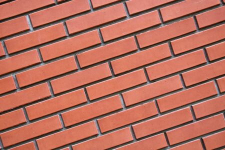 Diagonal red brick structure