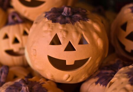 Funny Halloween clayware decorations
