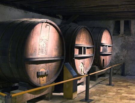 Ancient wine barrels in Kyburg castle (Switzerland)