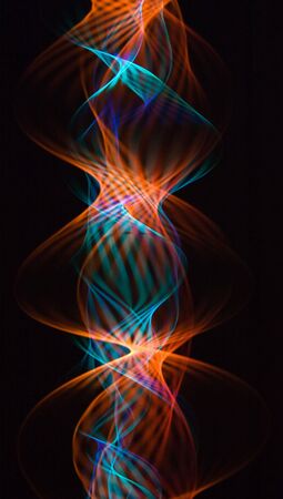Abstract colorful background on the black