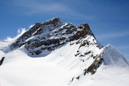 Top of Jungfrau (Bernesse alps, Switzerland)の写真素材