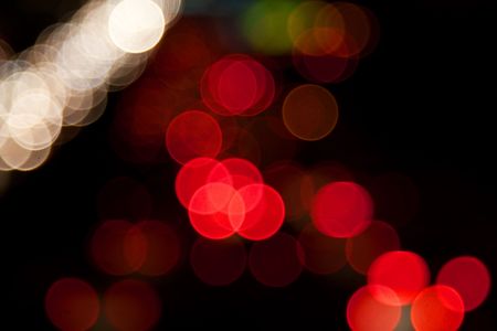 Night lights of the big city