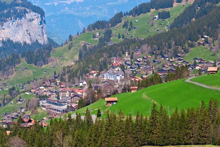 Small village in swiss alps