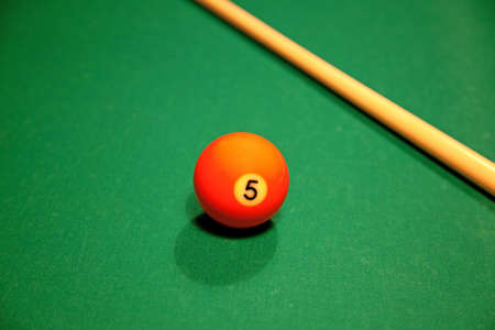 Set of pool balls ready to start the game