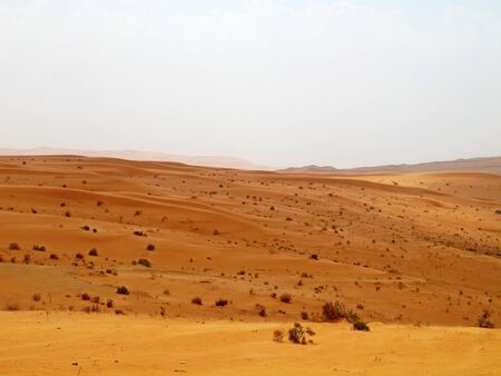 Red sand & Arabian desert near Riyadh, Saudi Arabiaの写真素材