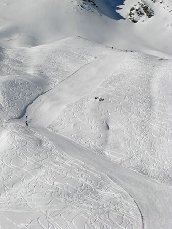 Winter in the swiss alps, Switzerland