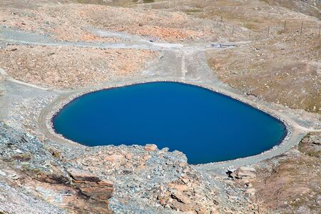 Small alpine lake near Zermatt, canton Wallis, Switzerland