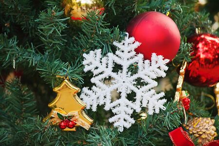Fragment of the Christmas tree decoration