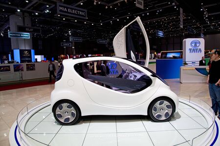 GENEVA - MARCH 8: The Tata Pixel on display at the 81st International Motor Show Palexpo-Geneva on...