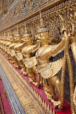 Elements of the decorations of the Grand Palace and Temple of Emerald Buddha in Bangkok, Thailandのeditorial素材