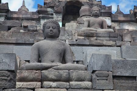 Borobudur temple near Yogyakarta on Java island, Indonesia