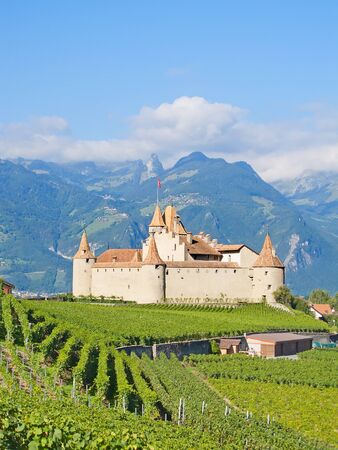 Famous castle Chateau dのeditorial素材