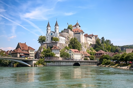 Aarburg castle near Zurich, Switzerlandのeditorial素材