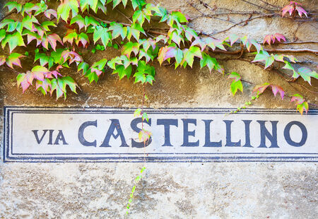 Ancient street in a small italian townのeditorial素材