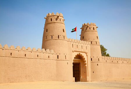 Famous Jahili fort in Al Ain oasis, United Arab Emiratesのeditorial素材