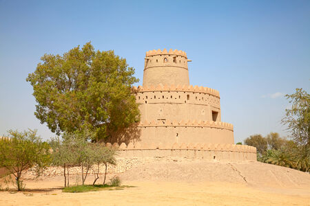 Famous Jahili fort in Al Ain oasis, United Arab Emiratesのeditorial素材