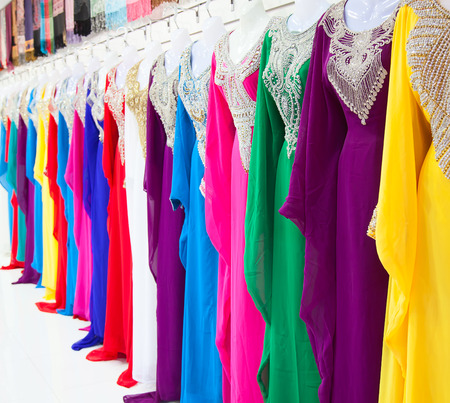 Textile souk (market) in Dubai, United Arab Emirates