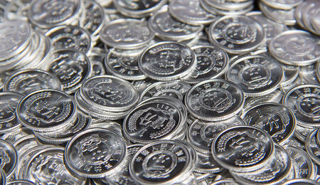 Huge pile of the China coins
