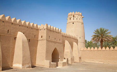 Famous Jahili fort in Al Ain oasis, United Arab Emiratesのeditorial素材