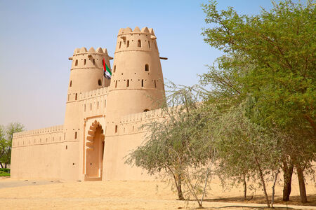 Famous Jahili fort in Al Ain oasis, United Arab Emiratesの写真素材