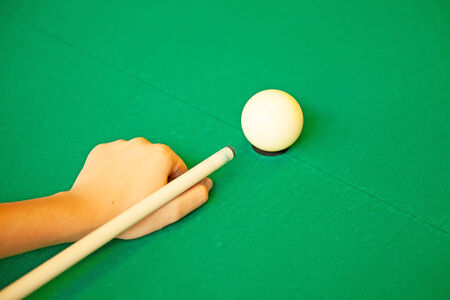 Pool ready to start the gameの写真素材