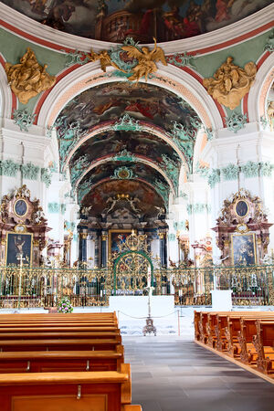 Roman Catholic Abbey in Sankt Gallen, Switzerlandのeditorial素材