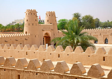 Famous Jahili fort in Al Ain oasis, United Arab Emiratesのeditorial素材