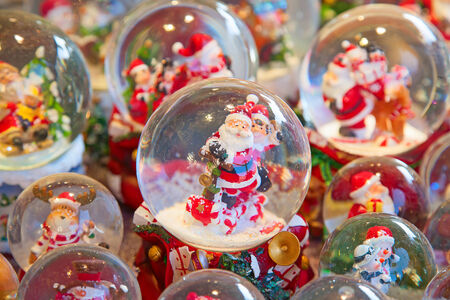 Colorful Christmas market in Strasbourgの写真素材