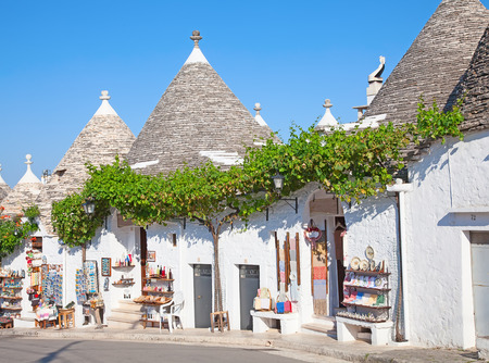 Traditional "Trulli" houses of the Apulia regionの写真素材