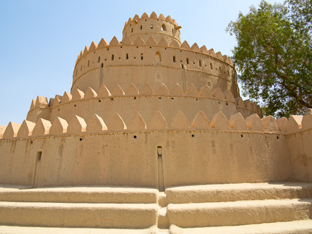 Famous Jahili fort in Al Ain oasis, United Arab Emiratesのeditorial素材
